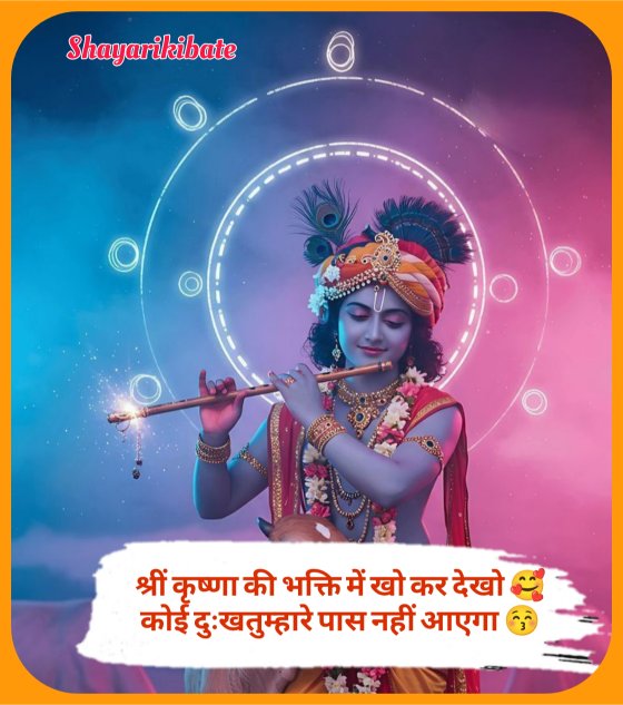 Shree Krishna Shayari In Hindi 